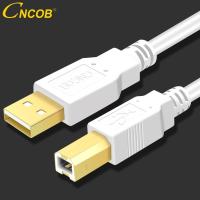 【☸2023 New☸】 fangyili Cncob สายยูเอชบีเครื่องพิมพ์ Usb Type B ตัวผู้ไปยัง Usb ตัวผู้2.0สายเคเบิลสำหรับ Canon Epson Hp Zjiang เครื่องพิมพ์ฉลากเครื่องพิมพ์ดีเอซียูเอสบี