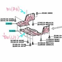 พลาสติกใต้เครื่อง Toyota Yaris NSP152 / Vios NCP150 ( Toyota แท้ศูนย์ 100% / OEM เทียบแท้ ) ปี 2014 - 2016