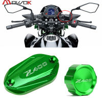 สำหรับ Kawasaki Z400 Z 400 2019 2020รถจักรยานยนต์หน้า &amp; หลังเบรคกระบอกสูบ Master Reservoir Cover