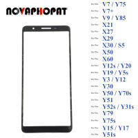 Digitizer LCD Sensor Glass สำหรับ Vivo Y75 V7 Y79 Y75s X30 V7 X21 X27 X29 Y85 X60 Y20i หน้าจอสัมผัสแผงเลนส์แก้ว