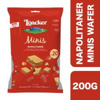 ?Product of UAE? Loacker Wafer Minis Napolitaner Hazelnut 200g ++ ล็อคเกอร์ เวเฟอร์มินิ นาโพลิแทนเนอร์ เฮเซลนัท 200 กรัม