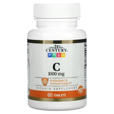 Vitamin C 1000 mg (60 เม็ด) 21st Century