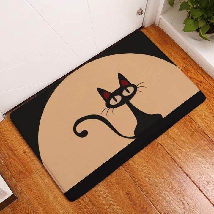 a-shack-kawaii-welcome-floor-door-matcat-พิมพ์ลาย-enginefloor-mat-forroom-anti-slip-tapete