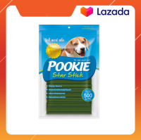 Pookie Star Stick ขนมขัดฟัน 5แฉก ลดหินปูน รสคลอโรฟิลสีเข้ม 500 กรัม x 1 ซอง