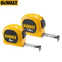 DEWALT DWHT36158L DWHT36156L สายวัดไม้บรรทัด5ม./7.5ม. ทนต่อการสึกหรอเทปเหล็กไม้บรรทัดงานไม้กล่องวัดที่มีความแม่นยำสูง