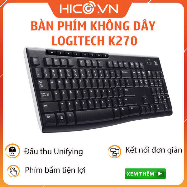 Bàn Phím Không Dây Bluetooth Logitech K270 Hàng Chính Hãng Lazadavn 8214