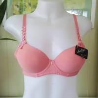 เสื้อใน Am Bra No.909 มีโครง ฟองบาง เต็มทรงเก็บกระชับ (Size 32-34-36）