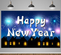 2023สวัสดีปีใหม่ฉากหลังปีใหม่ธีมปาร์ตี้แบนเนอร์ตกแต่งปีใหม่เทศกาลพื้นหลังไวนิล5x3ft