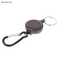 Wonderful 1PC Retractable Key CHAIN recoil carabiner ski PASS เจ้าของพวงกุญแจ telescopic