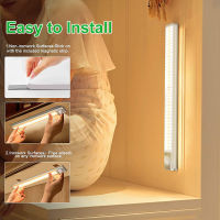 160 LED Closet Light พร้อม Motion Sensor USB ชาร์จใหม่ได้ภายใต้ตู้ Smart Lamp Wireless Battery Night Light สำหรับห้องครัว