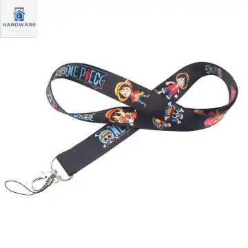 ONE PIECE Luffy Credential Holder Keychains Neck Lanyard For Pass Card  Credit Card Holder Cosplay Anime Accessories