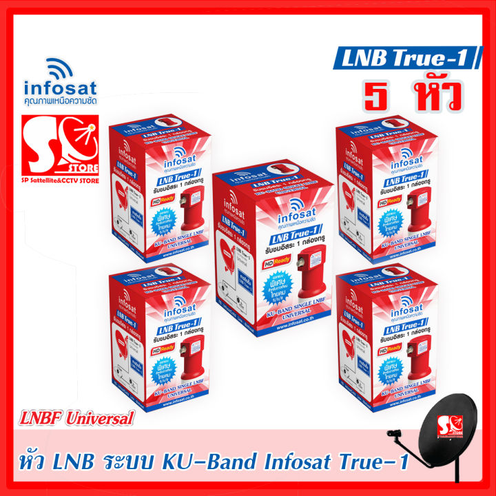 หัว-lnb-หัวรับสัญญาณดาวเทียม-infosat-true-1-แพ็ค-5-หัว-true-1-lnb-infosat-ku-universal-lnb-true-1-รับประกัน-1-ปี