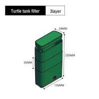 ปั๊มดูดระดับน้ำต่ำ3 In 1ตัวกรองเต่าน้ำตกปั๊มเคลื่อนไหวแบบวงกลมเลี้ยงเต่าการกรองทางชีวภาพ