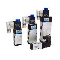 4v110-06นิวเมติก5 Way Air Valve 52 DC12V แม่เหล็กไฟฟ้า DC24V โซลินอยด์วาล์ว Controller AC110V 4V210-08