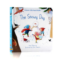 Usborne produces the snowy day English original picture book childrens English Enlightenment paperboard picture book for parents and children in winter