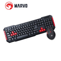 MARVO KW529 ชุดเมาส์เกมมิ่ง + คีย์บอร์ดเกมมิ่งไร้สาย Wireless Keyboard + Mouse Gaming Combo