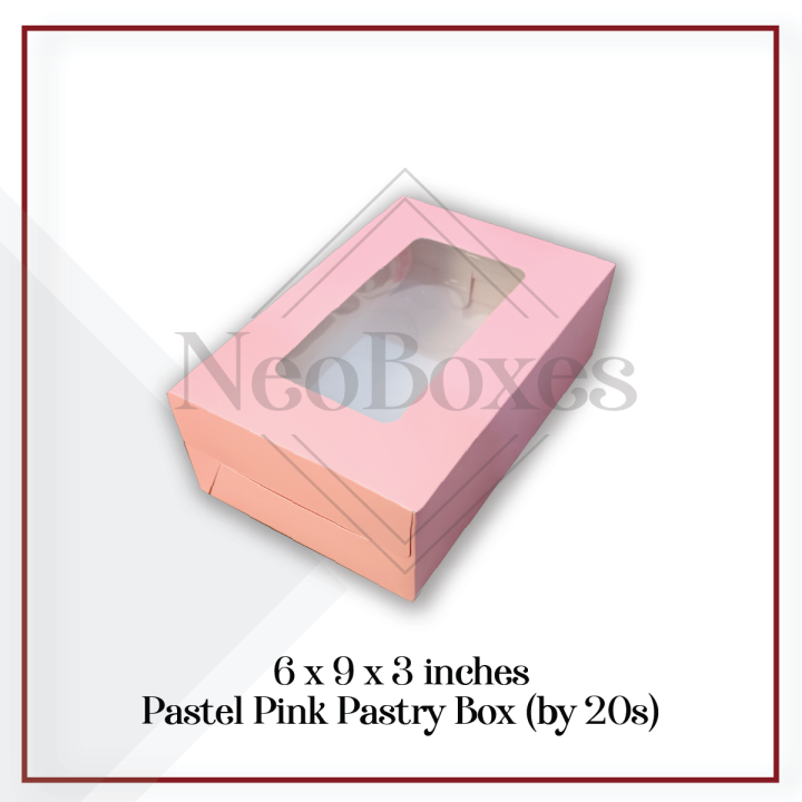 NeoBoxes 6x9x3” Pastel Pink Pastry Box, 20s Lazada PH