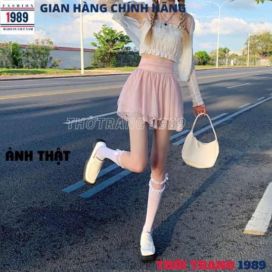 Chân váy da chữ a hàn quốc cạp cao siêu cá tính