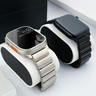 Luxury Titanium Metal Strap For Apple Watch Ultra 49mm 8 45mm 41mm 44 42mm Watchband Bracelet Correa for IWatch SE 8 7 6 5 40mm