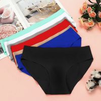 【CC】▤❐  Hot Sale Seamless Womens Panties Silk Breathable Briefs Female Underpants