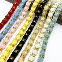 【LZ】 2 yards 12mm bamboo-shaped Ribbon Sewing Lace Kintted Fabric Handmade DIY Craft curtain sofa decoration material Accessories