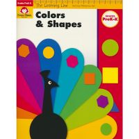 Evan Moore learning line colors and shapes grades PreK-K California childrens mathematics enlightenment books color and shape kindergarten primary and secondary classes English original imported