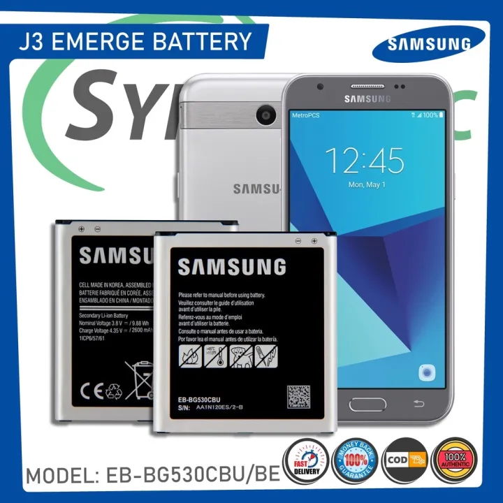 Earphones Original Samsung Galaxy J3 Emerge Original Battery Model Eb Bg530bbe Original High 2712