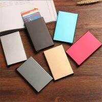 hot！【DT】☈  Credit Card Holder Men Anti ID Cardholder Rfid Wallet Metal Porte Carte