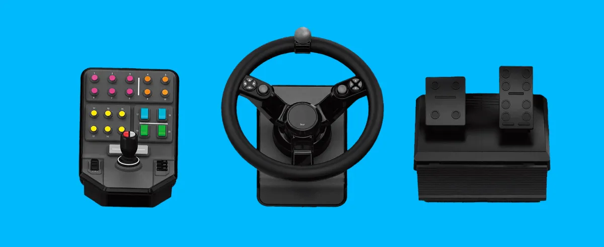 PRE-ORDER] Logitech G Farm Simulator Heavy Equipment Bundle (2nd Generation), Steering Wheel for Farm Simulation 19 (or Wheel, Pedals, Vehicule Side Panel Control Deck for PC/PS4 (ETA: 2022-08-01) | Lazada