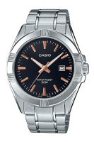 Casio Standard นาฬิกาข้อมือผู้ชาย สายสแตนเลส รุ่น MTP-1308,MTP-1308D,MTP-1308D-1A2,MTP-1308D-1A2V ( CMG ) - สีเงิน