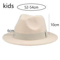 fedoras kids boys girls panama solid ribbon band hats for women camel black church wedding child kids hat new sombreros de mujer