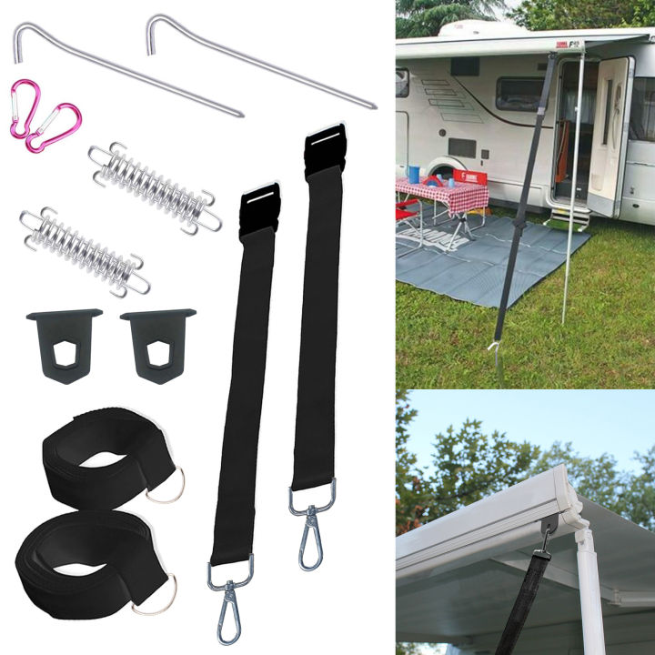 สำหรับ-fiamma-กันสาด-tie-down-kit-type-s-สีดำสำหรับ-f35-f45-f65-caravan-motorhome-outdoor-camping-tool