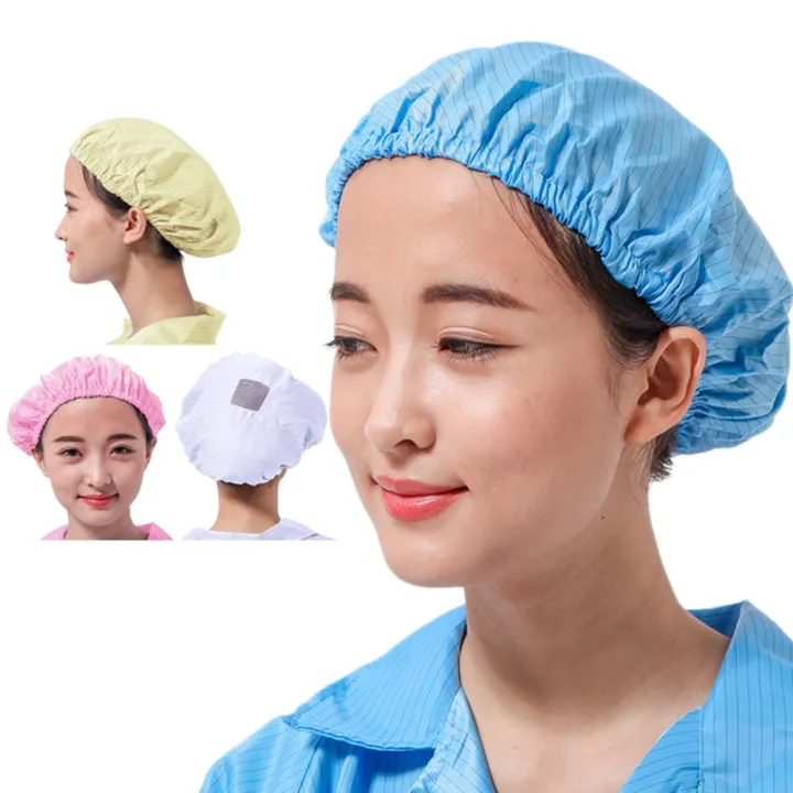 ABOND Pink Factory Safety Protection Food Women Laboratory Dust Cap Hat