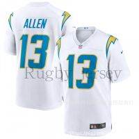 NFL Rugby Wear JERSEY Lightning 13เครื่องชาร์จสีน้ำเงินสำหรับอาคาร ALLEN JERSEY