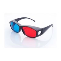 แว่นตา3D แฟชั่นอเนกประสงค์แบบใหม่แว่นตา3D สีฟ้าแดง Anaglyph แว่นตาพลาสติก3มิติ