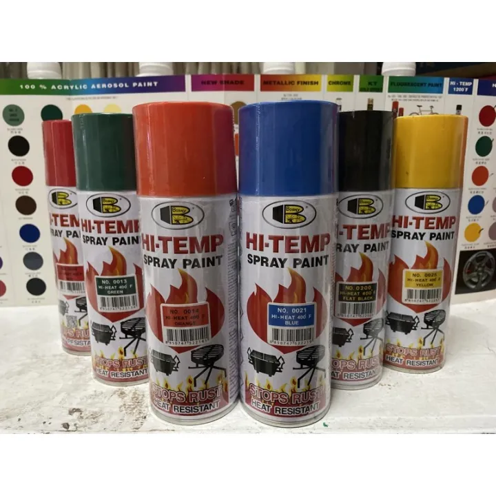 spray paint for motorcycle Bosny Spray Paint HiHeat 400F Lazada PH