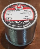 ตะกั่ว บัดกรี ULTRACORE 60/40 0.8 mm. 0.5 LB.