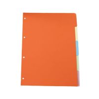 A4 Plastic Binder Index Dividers PP Colorful Loose Leaf Binder A4 Sheets with Holes for Diary Book A4 File Separators Folders Note Books Pads