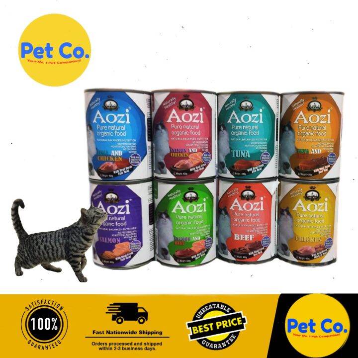 Aozi Organic Cat Wet Food Can 430g [BEST CAT FOOD] Lazada PH