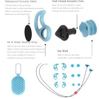 Swimming Ear Plugs Soft Silicone Sound Waterproof Earplugs Diving Water Surf Swim Water Proof Touch Ear Buds Snorkeling Set Ear Protection