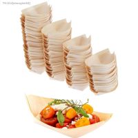 ✻❄☫ Promotion - 50/Pack Home Party Wedding Supplies 170mm Disposable Sushi/Salad/Dessert Bowl Natural Pine Wood Serving Boat