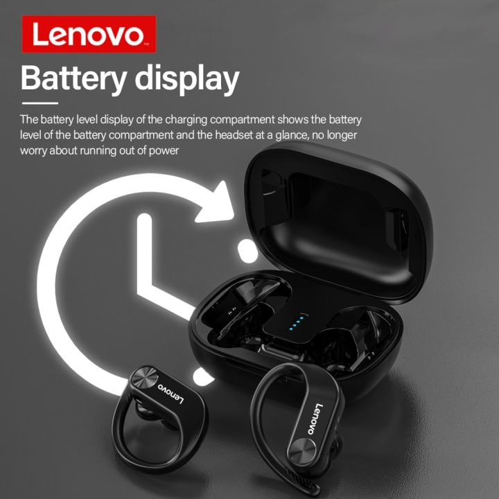 lenovo-livepods-lp7หูฟังไร้สายสำหรับวิ่งกันลื่นกีฬาหูฟังบลูทูธ360-หูฟังพร้อมไมโครโฟน-ipx5สเตอริโอ-hd