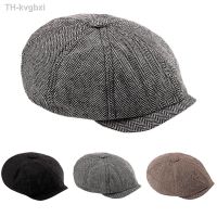 ▩◐ 2022 Newsboy Caps Men Octagonal Hats British Painters Berets Herringbone Flat Womens