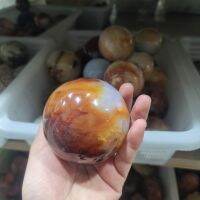 1PC 50-90มม. คริสตัลธรรมชาติสีแดง Agate คริสตัลทรงกลม Carnelian ตกแต่งเครื่องประดับ Reiki Healing Stone