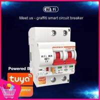 (qi) smart wifi circuit breaker 2p สวิตช์สมาร์ท life/tuya ใช้แอพควบคุม