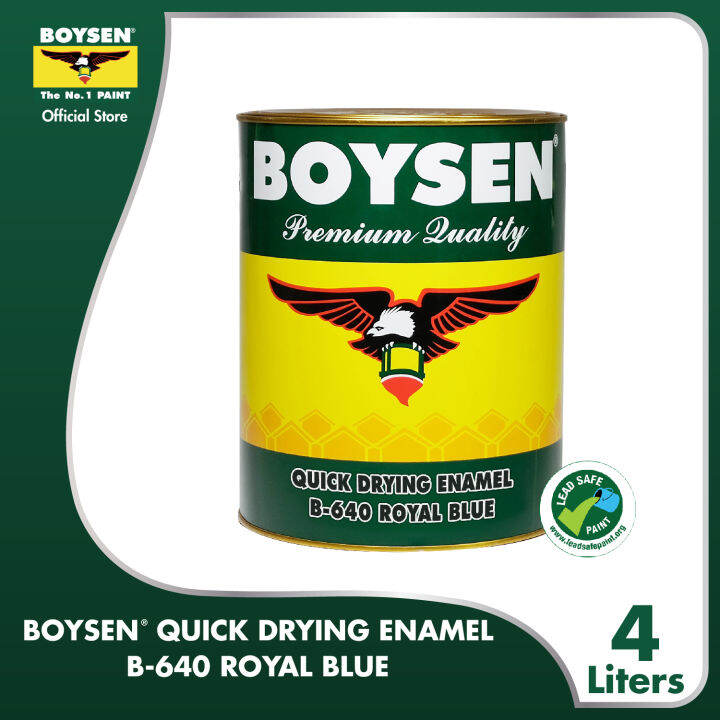 BOYSEN Quick Drying Enamel Royal Blue B640-4L | Lazada PH