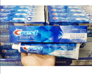 Kem đánh răng Crest 3D White Advanced Triple Whitening tuýp 158g từ Mỹ