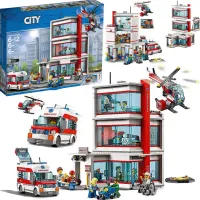 Building Blocks Compatible 02113 City Hospital  Center Toy Building Blocks