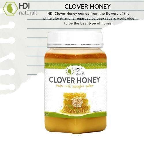 HDI NATURALS CLOVER HONEY (Available in 1kg, 500g & 250g) Anti