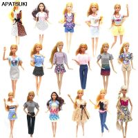 HOT!!!♧☃ cri237 Fashion Doll Clothes Set For Barbie Doll Outfits Top Shirt Skirt Shorts Pajamas For Barbie Dress 1/6 Dolls Accessories Toys